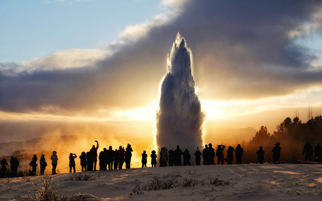 Geysir, Island - Iceland the Winterwonderland